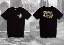Load image into Gallery viewer, Front and back views of a 7th circle tattoo & piercing t-shirt