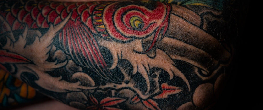 A Japanese koi first tattoo