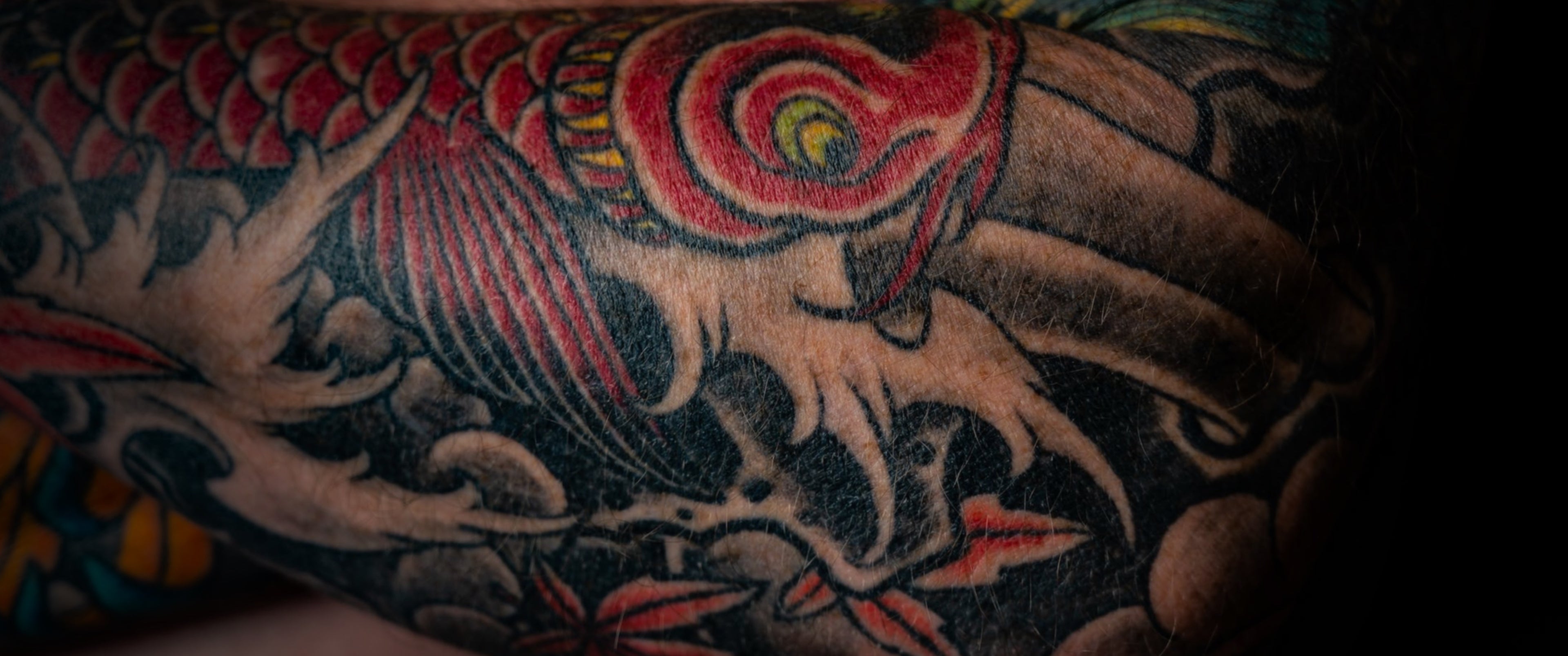 A Japanese koi first tattoo