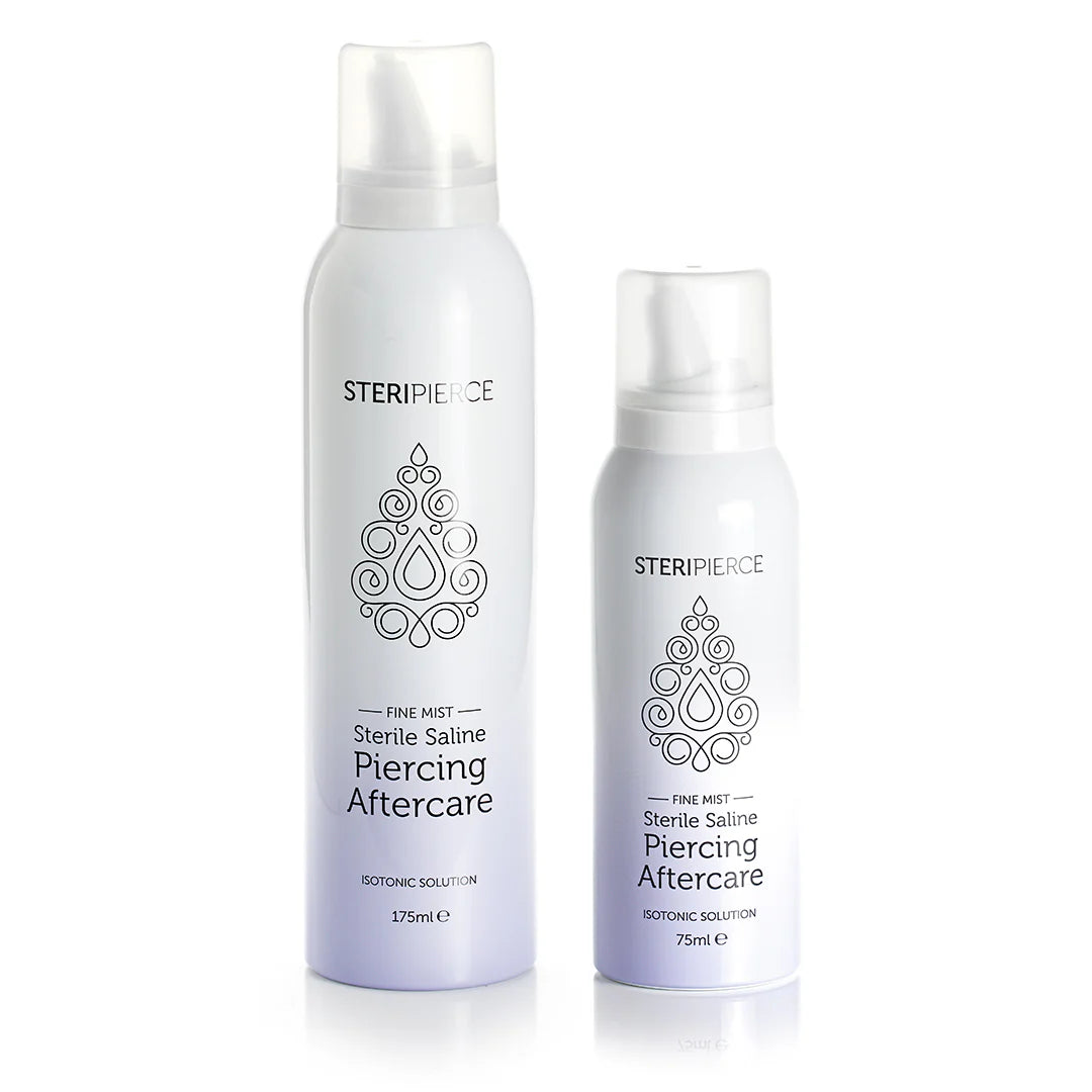 SteriPierce Fine Mist Sterile Saline Piercing Aftercare 175ml & 75ml