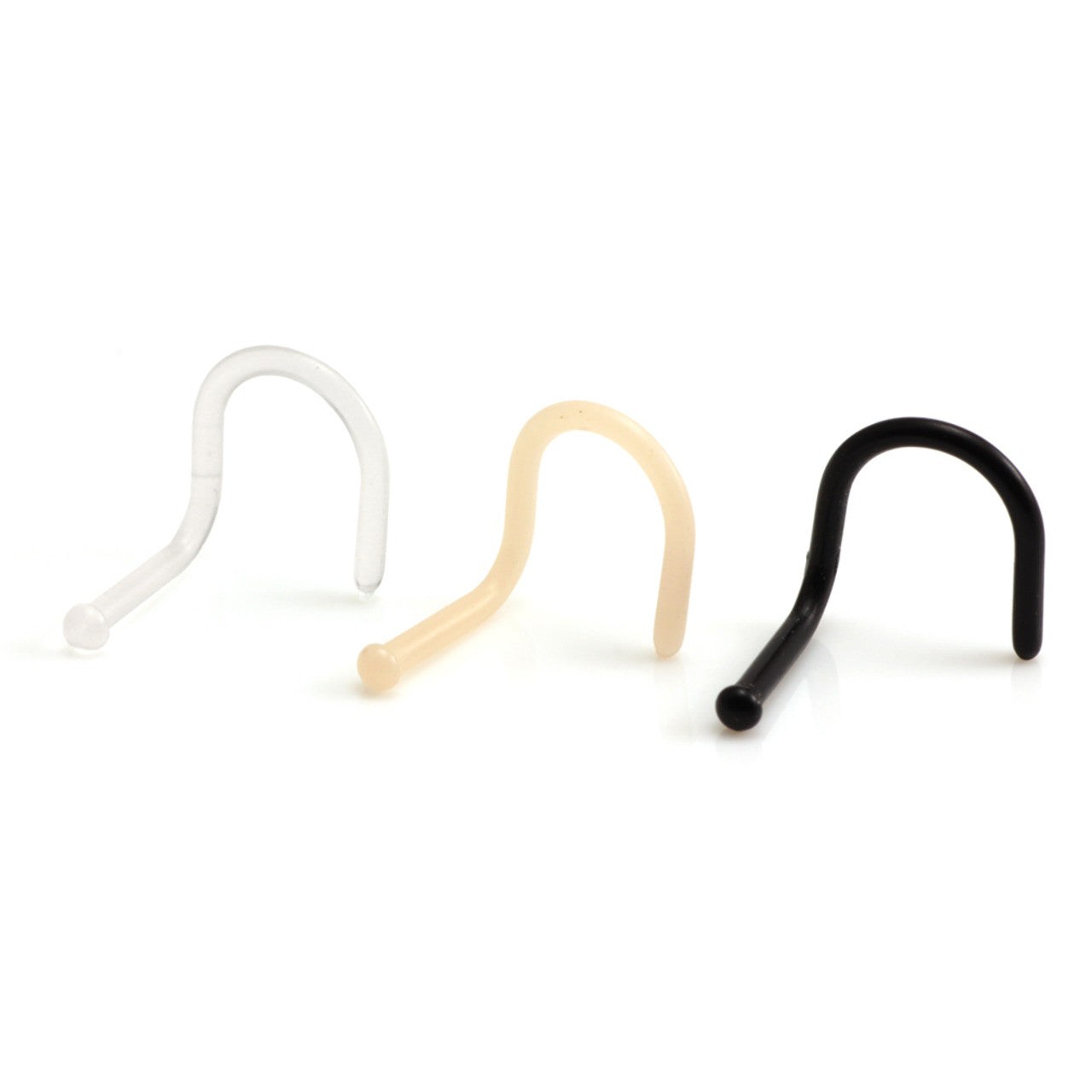 Bioflex Plain Retainer Nose Stud - 7th Circle Tattoo & Piercing