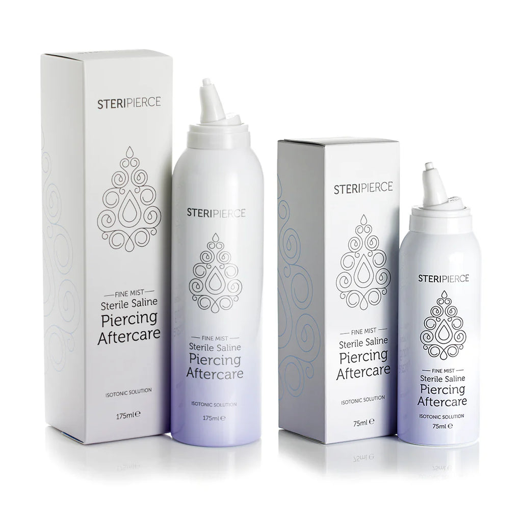 SteriPierce Fine Mist Sterile Saline Piercing Aftercare 175ml & 75ml