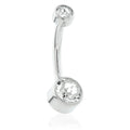 Threadless Ti Double Jewelled Disk Navel - 7th Circle Tattoo & Piercing