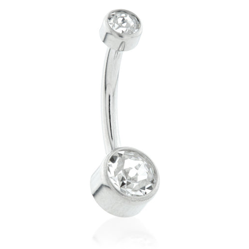 Threadless Ti Double Jewelled Disk Navel - 7th Circle Tattoo & Piercing