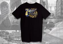 Load image into Gallery viewer, Back view of a 7th circle tattoo &amp; piercing t-shirt 
