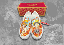 Load image into Gallery viewer, Hand drawn custom One Piece vans - 7th Circle Tattoo &amp; Piercing
