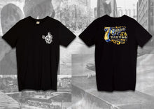 Load image into Gallery viewer, Front and back views of a 7th circle tattoo &amp; piercing t-shirt
