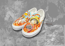 Load image into Gallery viewer, Hand drawn custom One Piece vans - 7th Circle Tattoo &amp; Piercing
