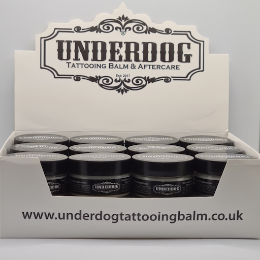 A multipack of 25ml jars of Underdog Tattooing Balm 