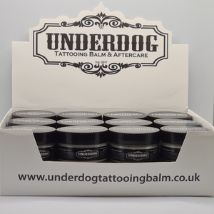 A multipack of 25ml jars of Underdog Tattooing Balm 